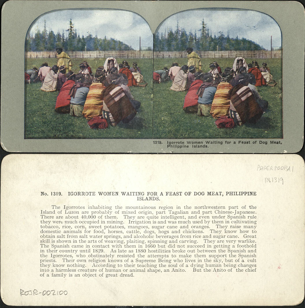 Igorrote [Igorot] Women Waiting for a Feast of Dog Meat, Philippine Islands.